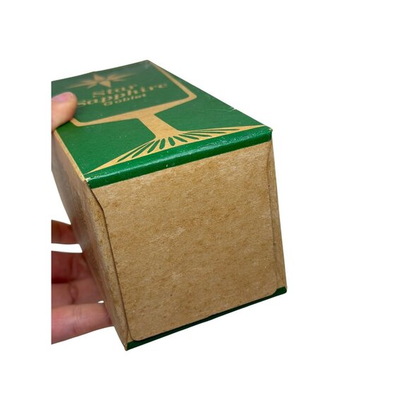 NEW Vintage Star Sapphire Goblet Glamorize Boxed Wine Glass Retro Starburst - Picture 4 of 4